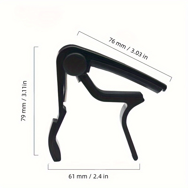 Capo de Guitarra en Negro y Plata - Imagen 4