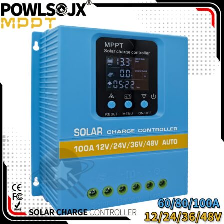 POWLSOJX Controlador Solar MPPT 100A/80A/60A