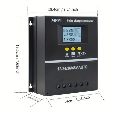 Controlador de Carga Solar MPPT 12V/24V/36V/48V