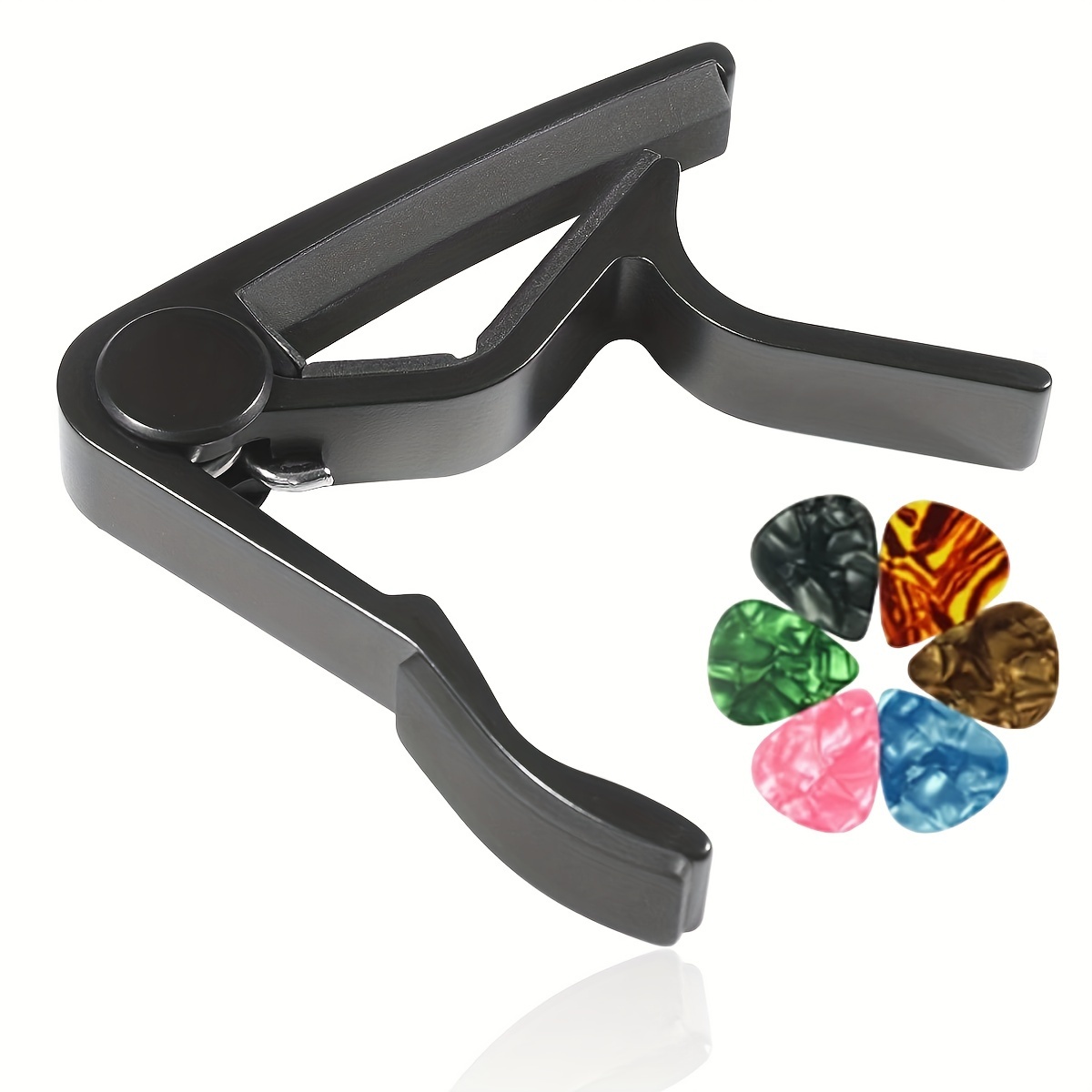 Capo de Guitarra en Negro y Plata - Imagen 5