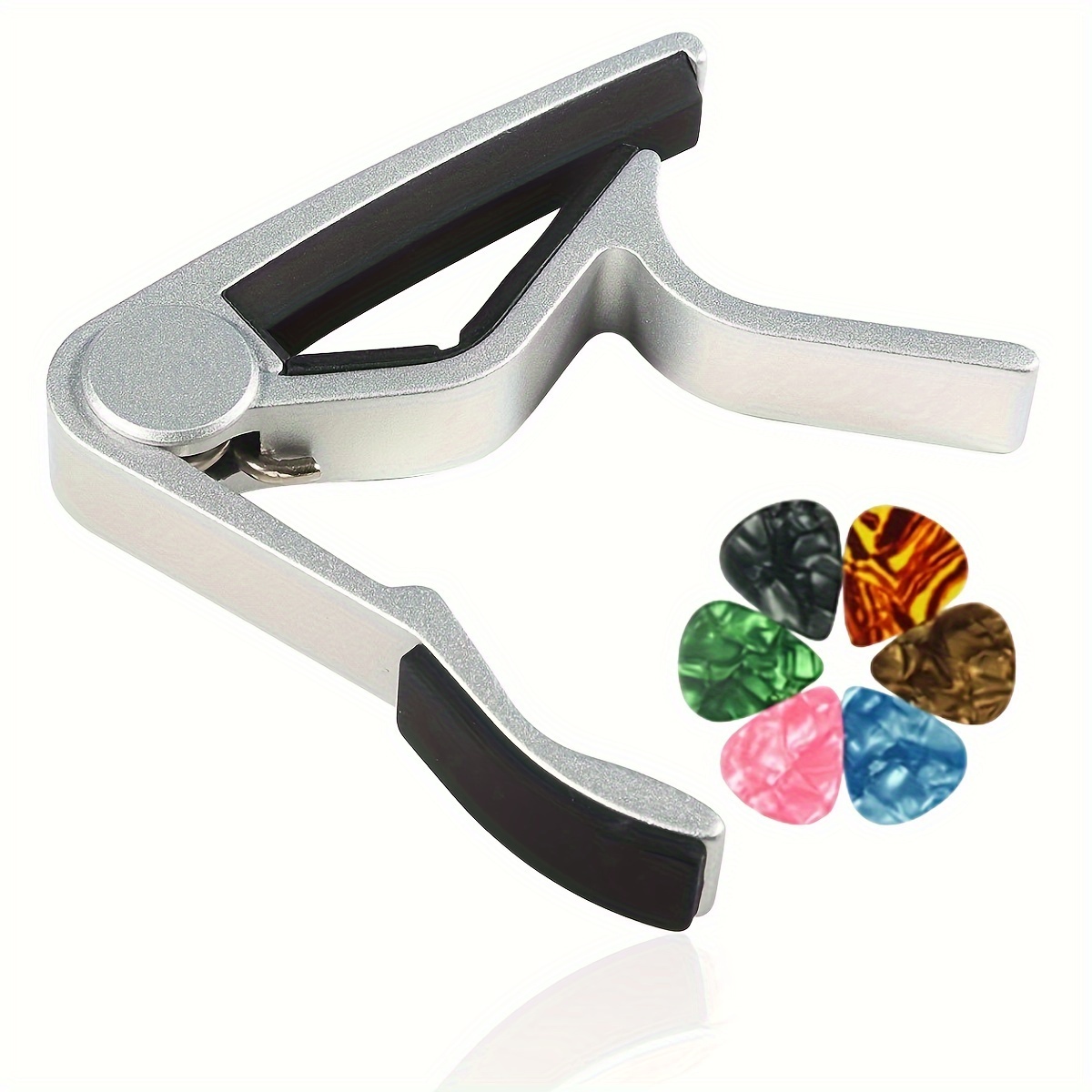 Capo de Guitarra en Negro y Plata - Imagen 7