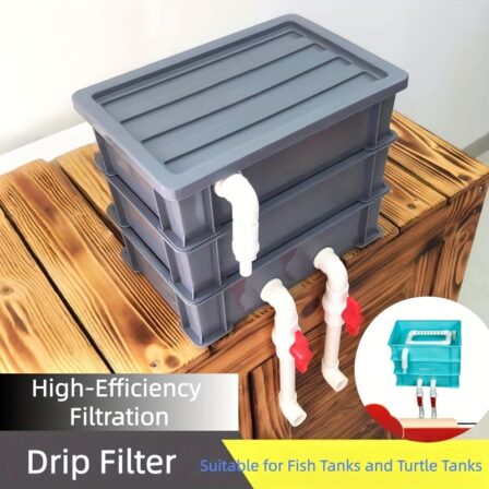 Caja de filtración de triple función, alta eficiencia para peces y acuarios
