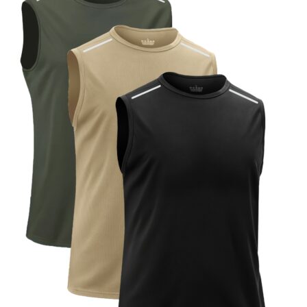 Pack de 3 Camisetas de Tirantes Deportivas para Hombre-