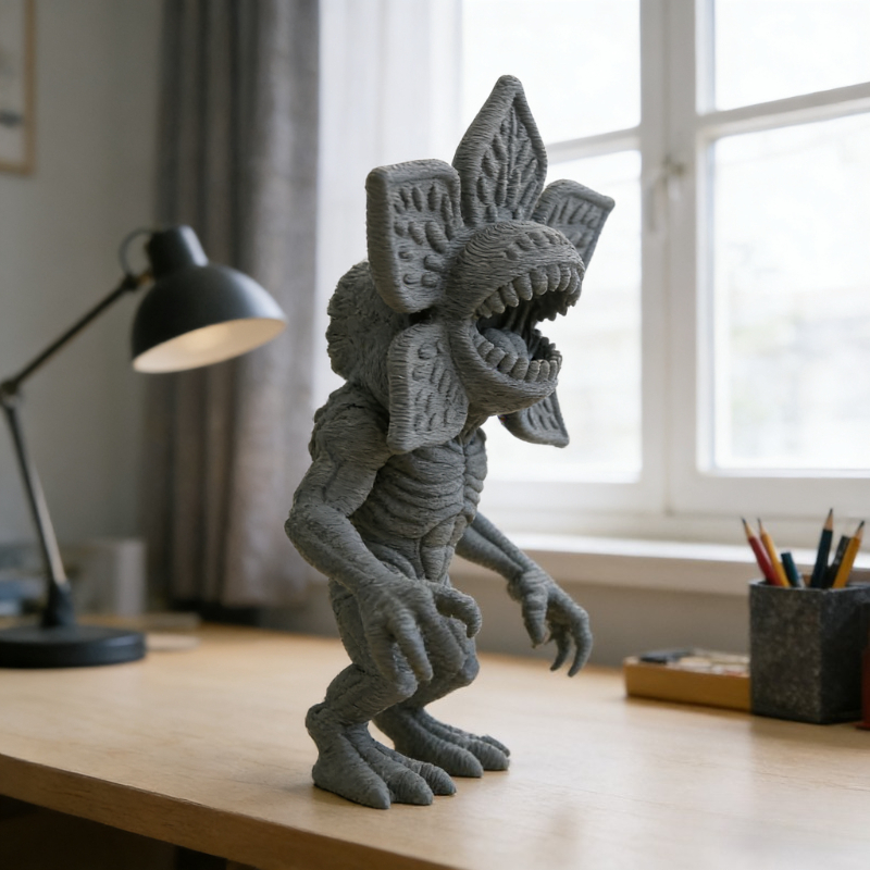 1pc Escultura Coleccionable de Monstruo con Cabeza de Pétalos Fantásticos - Imagen 4