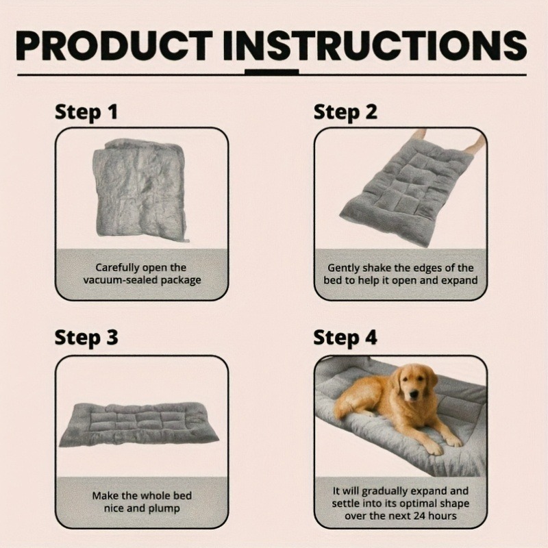 Cama para Perros Mejorada, Gruesa y de Calentamiento Rápido - Imagen 4